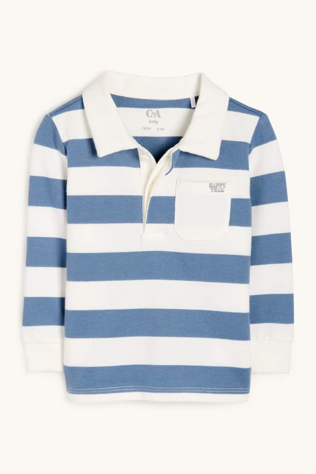 Nadó nen - Polo per a nadó - de ratlles - blau/blanc