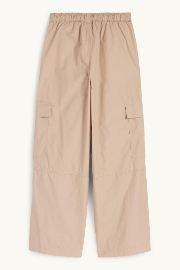 Kinder Mädchen - Cargohose - beige