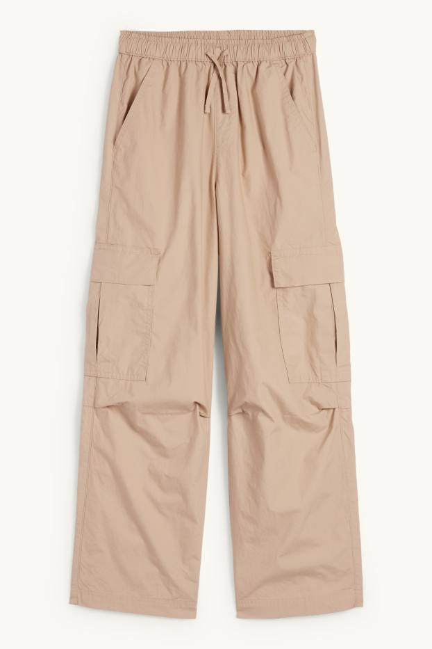 Kinder Mädchen - Cargohose - beige