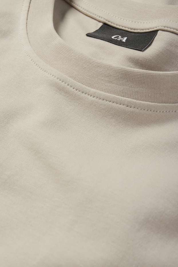 Herren - T-Shirt - Relaxed Fit - beige