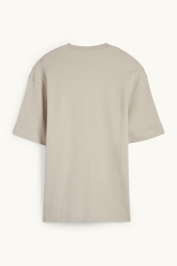 Herren - T-Shirt - Relaxed Fit - beige