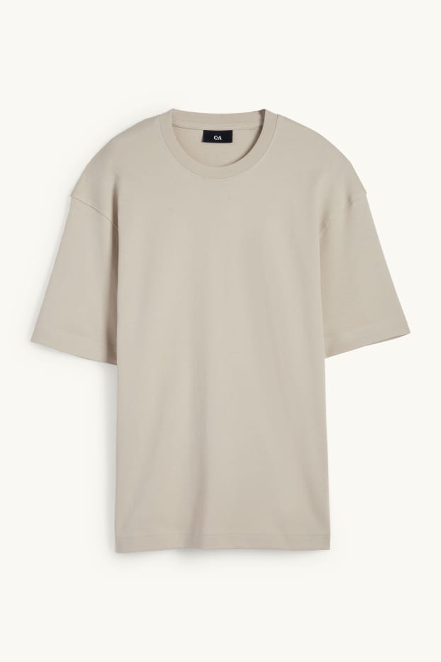 Herren - T-Shirt - Relaxed Fit - beige