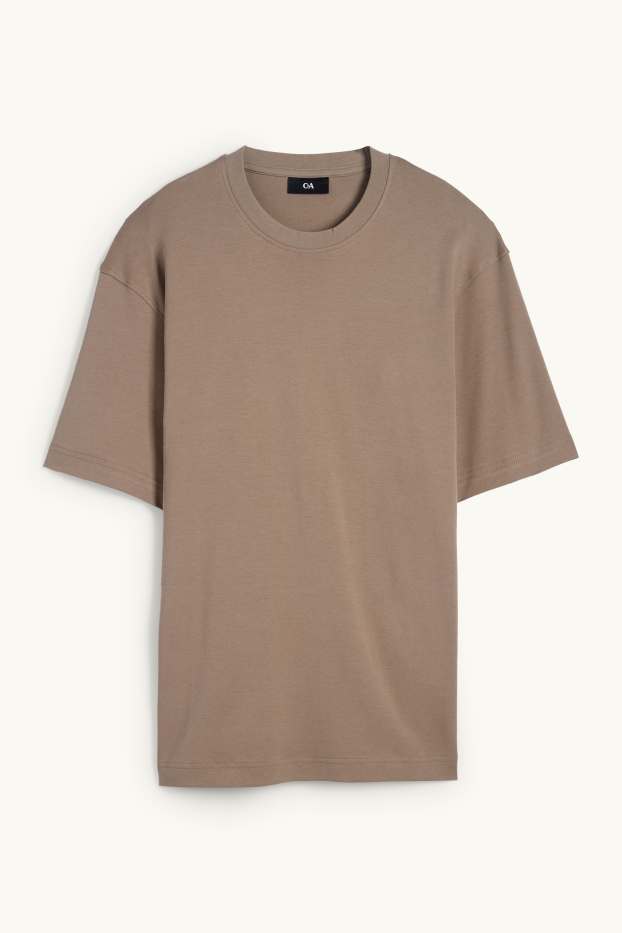 Herren - T-Shirt - Relaxed Fit - taupe