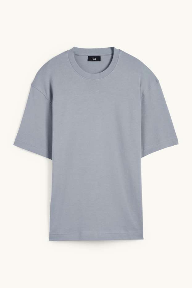Hommes - T-shirt - relaxed fit - gris