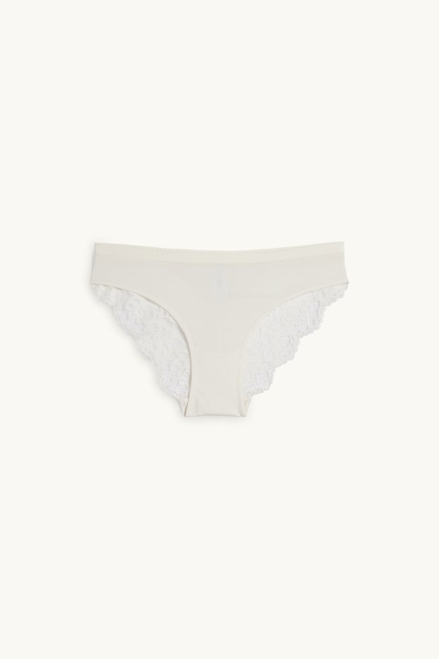 Donna - Slip - bianco crema