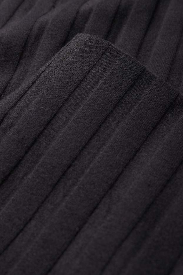 Femei - Straight leggings - reiați - negru