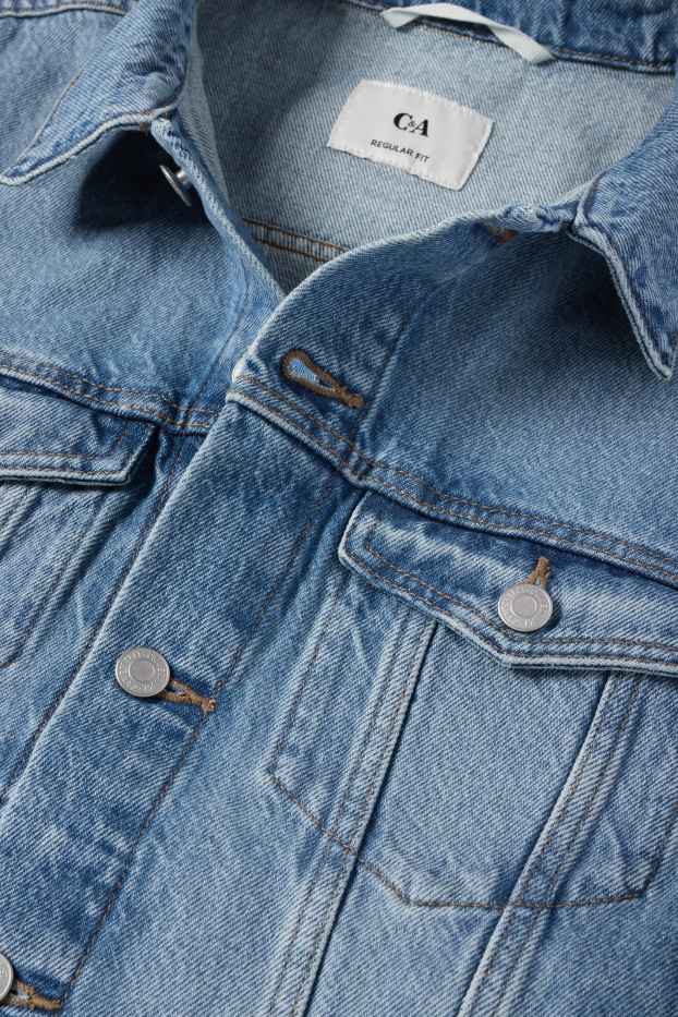 Herren - Jeans-Weste - jeansblau