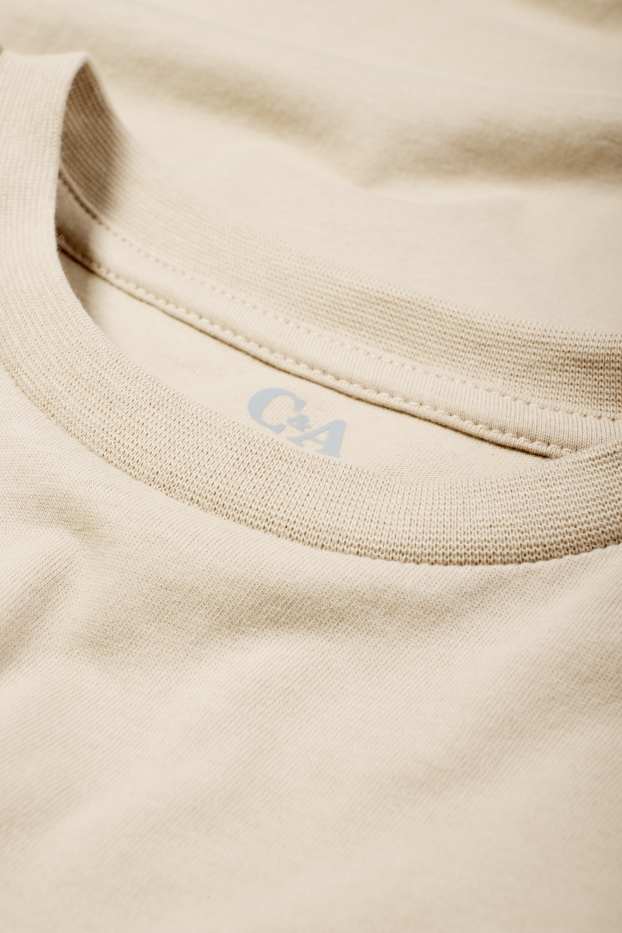 Kinderen: jongens - T-shirt - beige