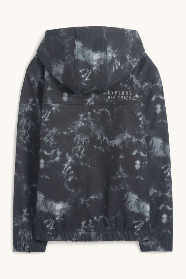 Nen - Jaqueta softshell amb caputxa - impermeable - estampada - antracita
