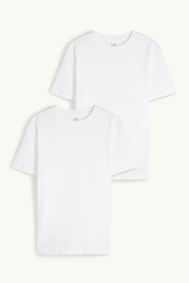 Kinder Jungen - Multipack 2er - Kurzarmshirt - weiß