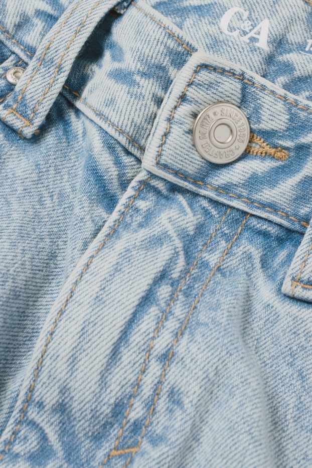 Kinder Mädchen - Cargo Jeans - helljeansblau