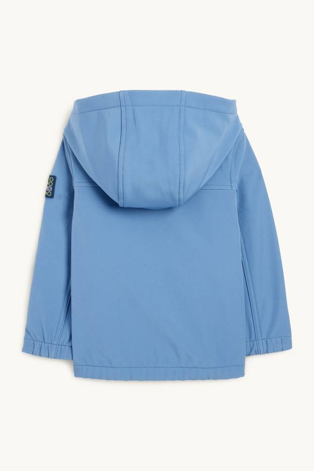 Children Boys - Softshell jacket with hood - waterproof - blue