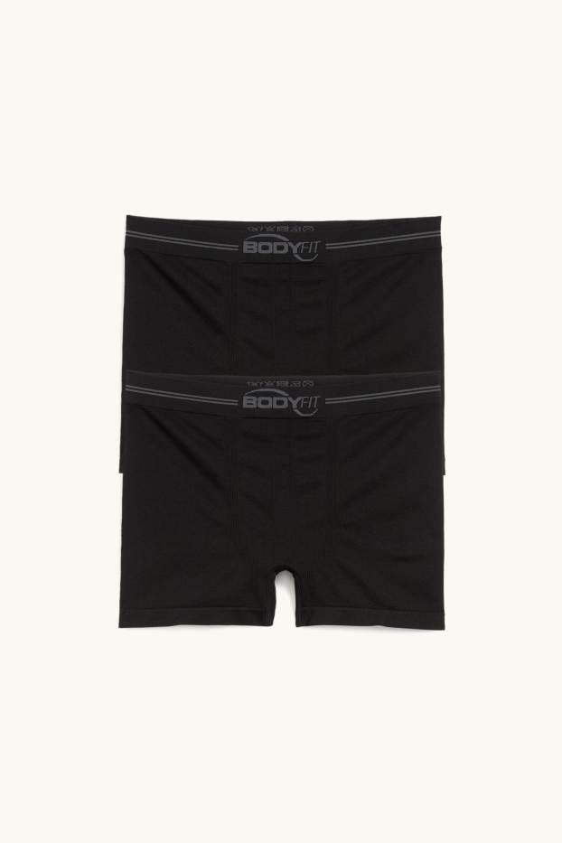 Herren - Multipack 2er - Trunks - seamless - schwarz