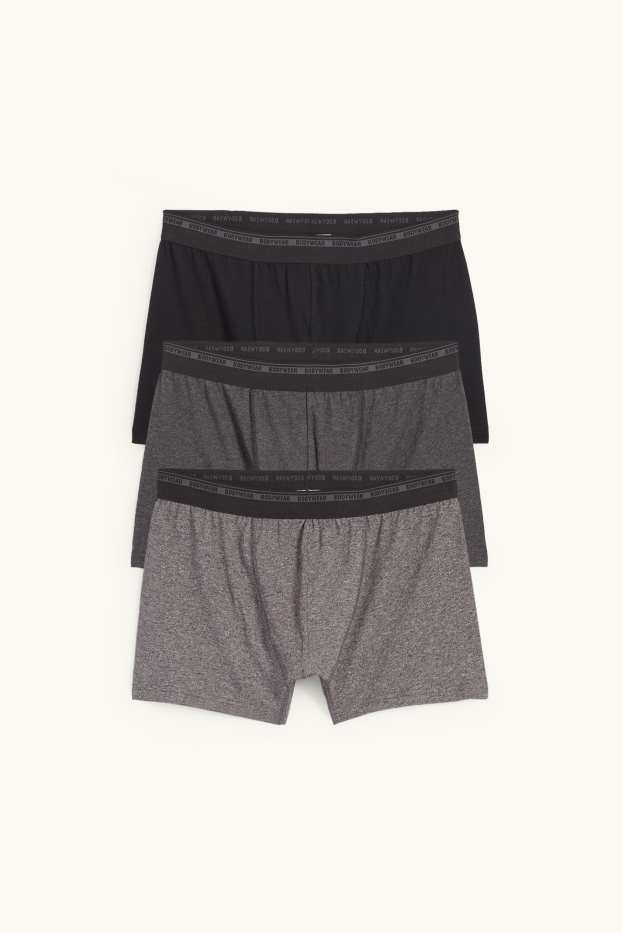 Herren - Multipack 3er - Trunks - dunkelgrau