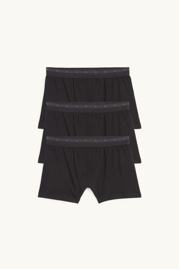 Herren - Multipack 3er - Trunks - schwarz