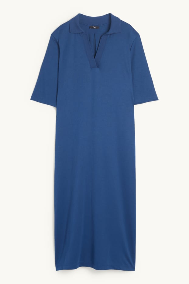 Femmes - Robe polo - bleu foncé