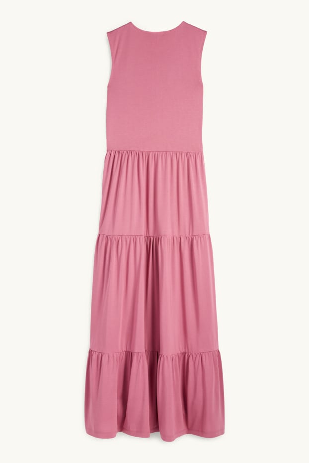 Femmes - Robe évasée - rose foncé