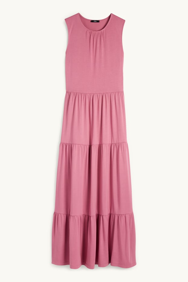 Femmes - Robe évasée - rose foncé