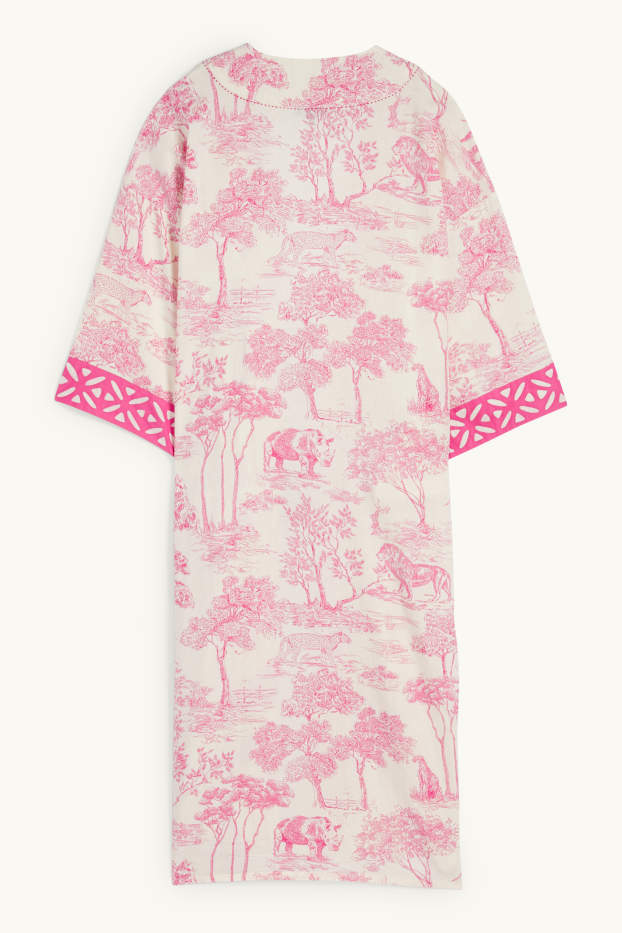 Women - Rangsutra x C&A - kimono - patterned - white / rose
