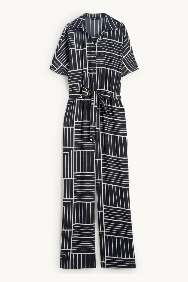 Femmes - Combinaison - à motif - noir / blanc