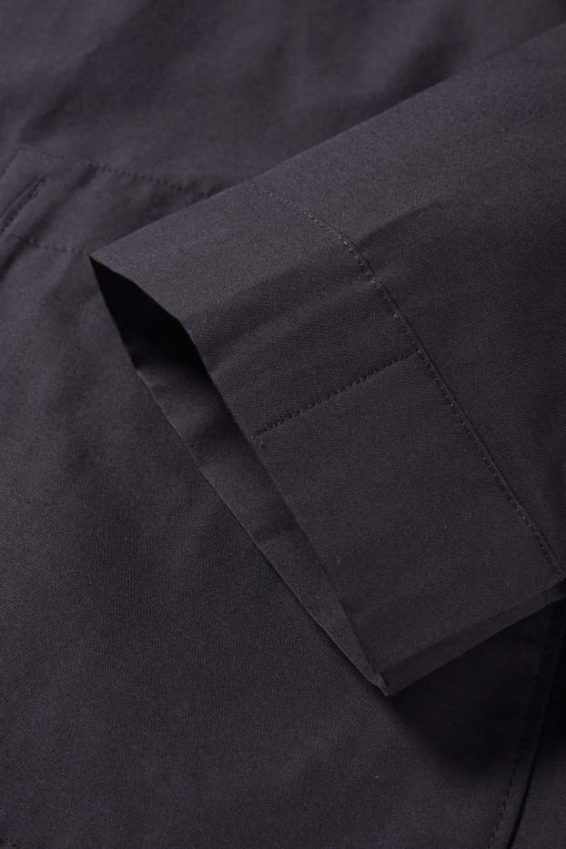 Hommes - Veste-chemise - relaxed fit - col kent - noir