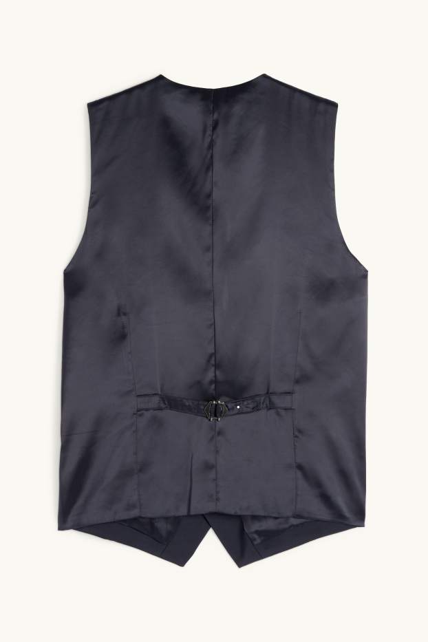 Uomo - Gilè - regular fit - Flex - misto lana vergine - blu scuro