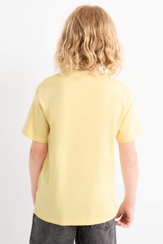 Kinderen: jongens - Set van 3 - Dragon Ball - T-shirt - lichtgeel