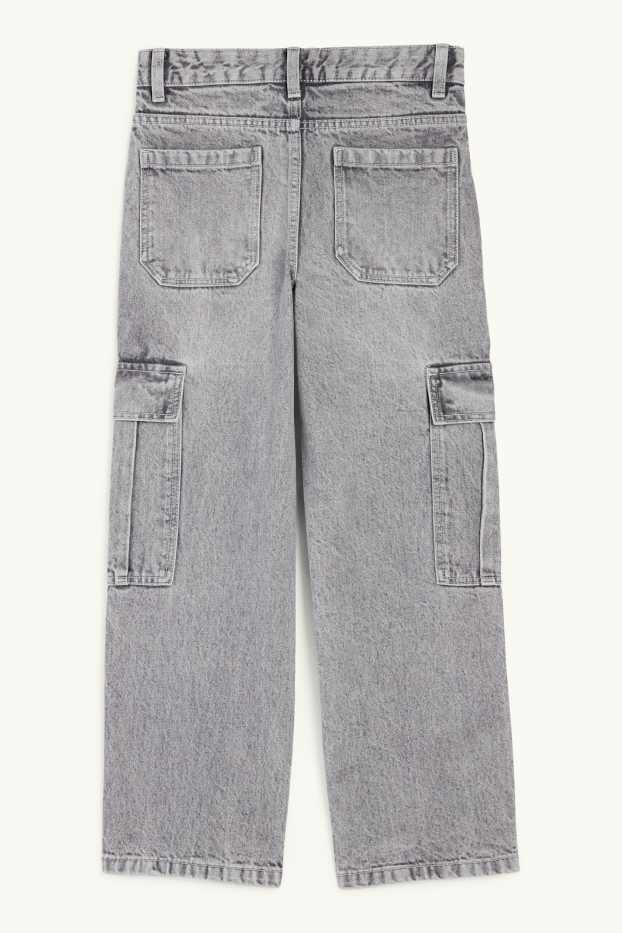 Children Boys - Cargo jeans - denim-gray