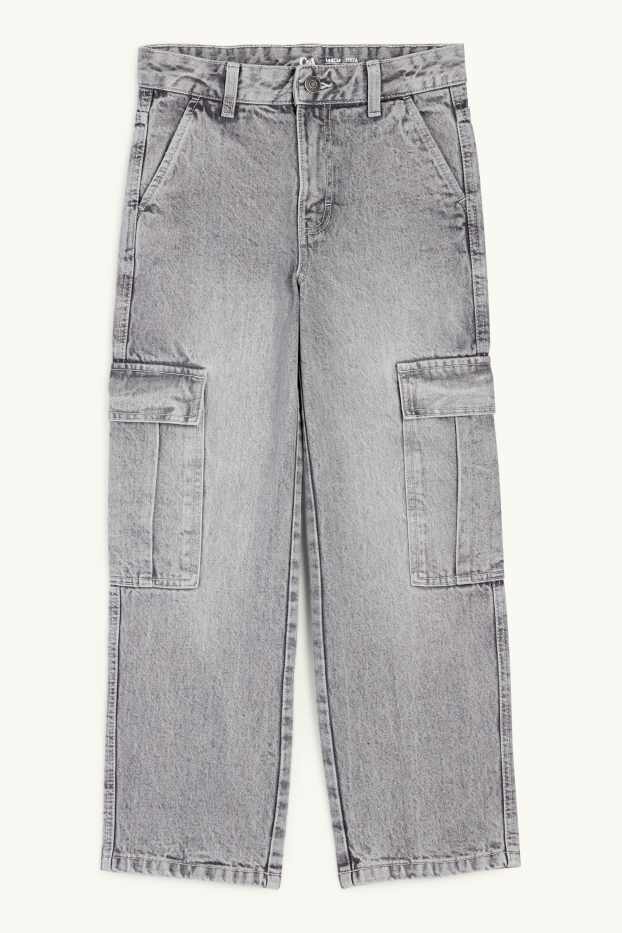 Children Boys - Cargo jeans - denim-gray