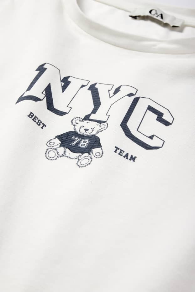 Femmes - T-shirt court - blanc