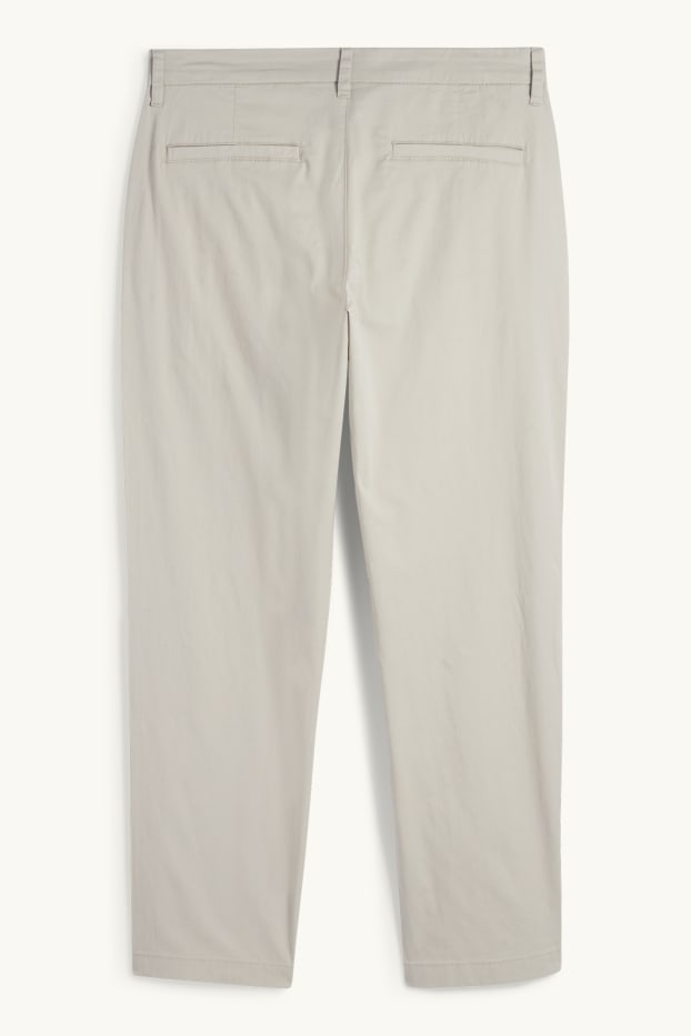 Pánské - Kalhoty chino - tapered fit - světle béžová