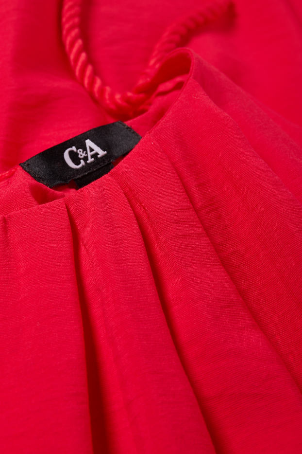 Dames - A-lijn-jurk - rood