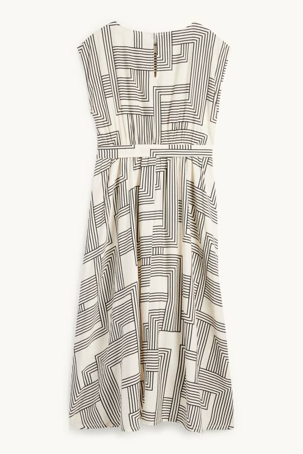 Mujer - Vestido fit & flare - estampado - blanco / negro