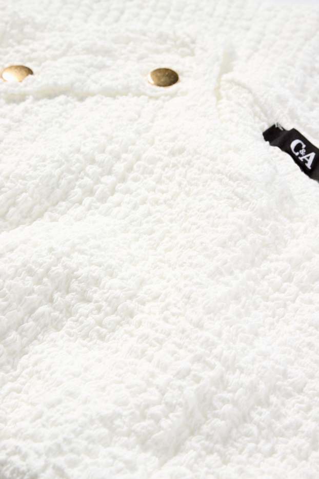 Femei - Tricou - regular fit - structurat - alb