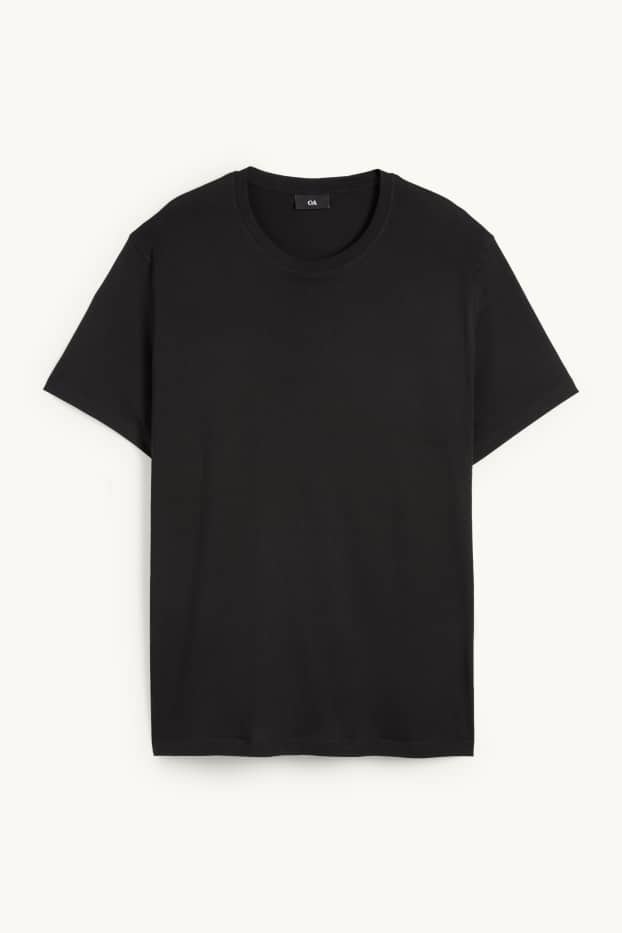 Pánské - Tričko - regular fit - černá