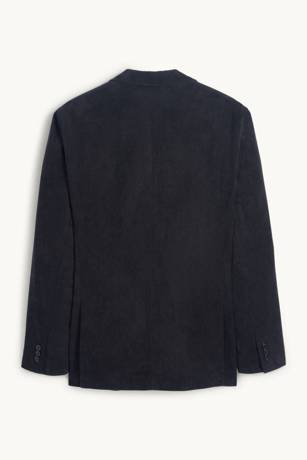 Herren - Sakko - Regular Fit - strukturiert - dunkelgrau