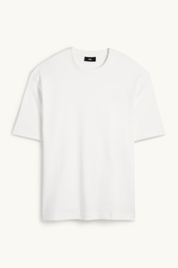 Uomo - T-shirt - relaxed fit - bianco