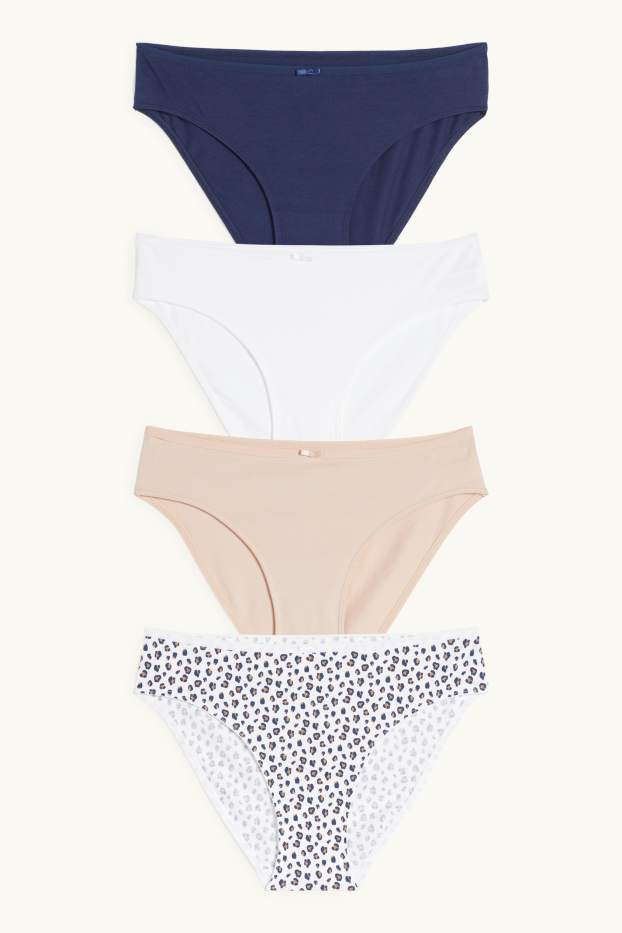 Damen - Multipack 4er - Slip - dunkelblau