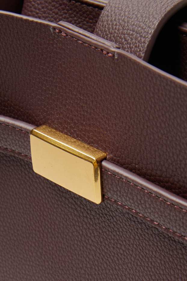 Dona - Bandolera - pell sintètica - vermell fosc