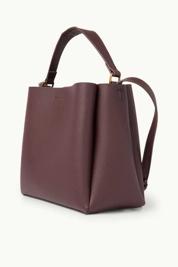 Dona - Bandolera - pell sintètica - vermell fosc