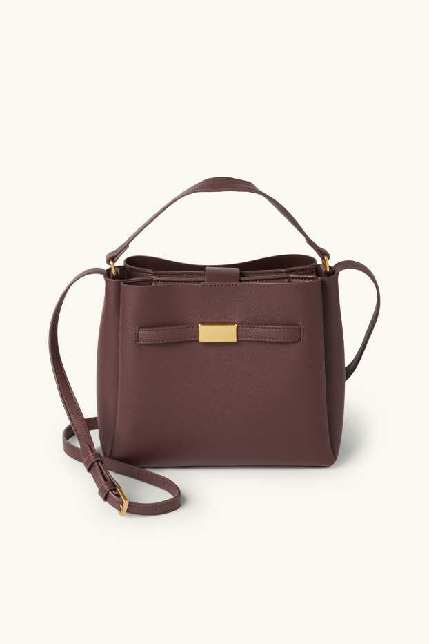 Dona - Bandolera - pell sintètica - vermell fosc