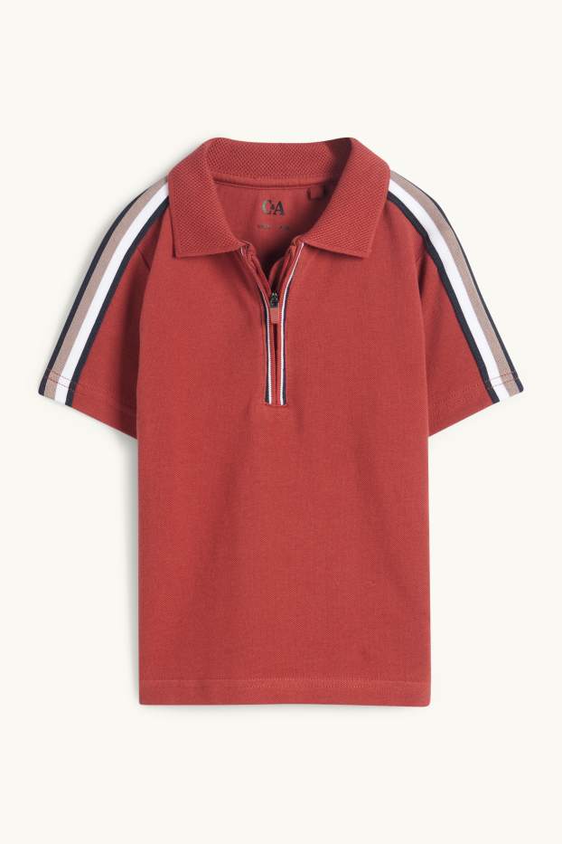 Children Boys - Polo shirt - dark red