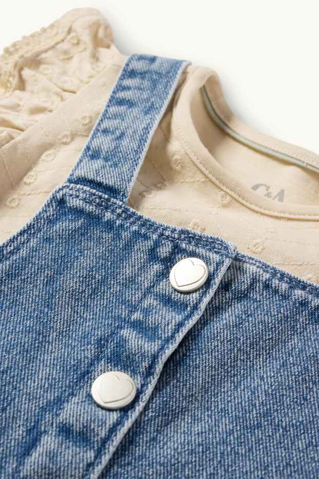 Baby Mädchen - Baby-Outfit - 2 teilig - beige