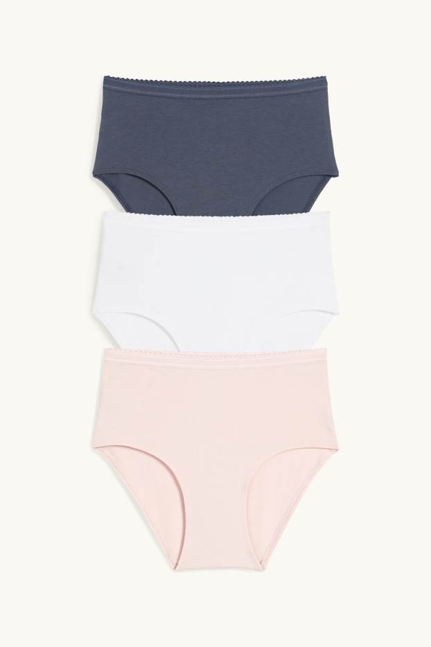 Dames - Set van 3 - slip - roze
