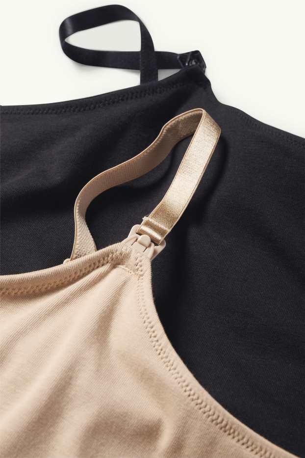 Women - Multipack of 2 - nursing top - taupe