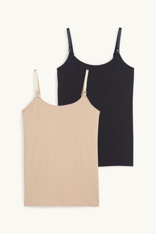 Women - Multipack of 2 - nursing top - taupe