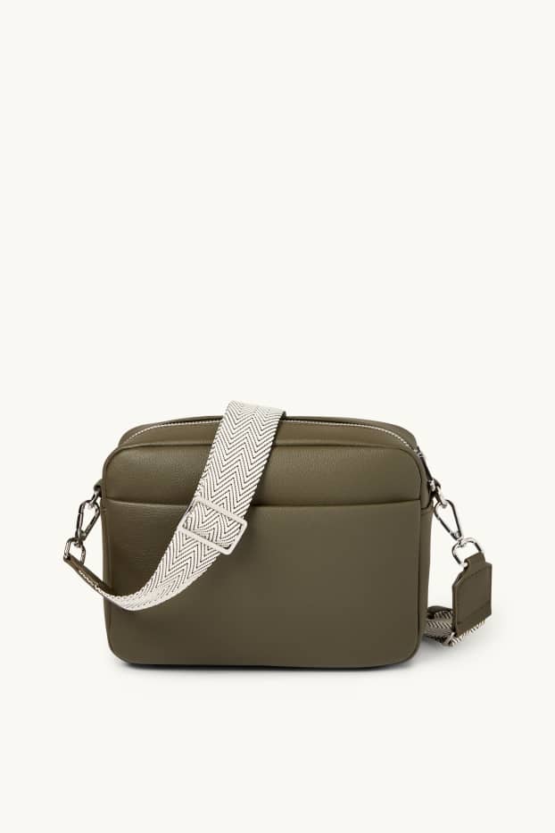 Femei - Geantă de umăr cu curea detașabilă - imitație de piele - verde