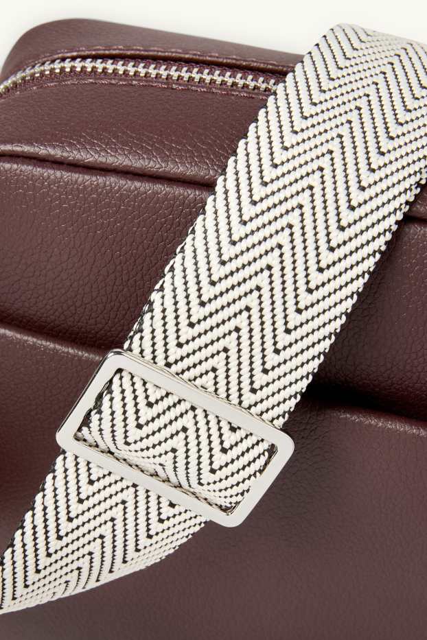 Femmes - Sac à bandoulière amovible - synthétique - bordeaux