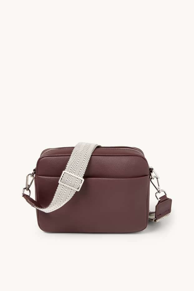 Femmes - Sac à bandoulière amovible - synthétique - bordeaux