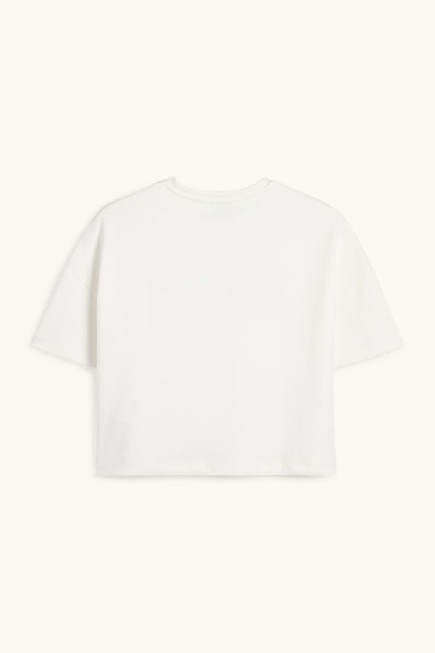 Femmes - T-shirt - relaxed fit - blanc